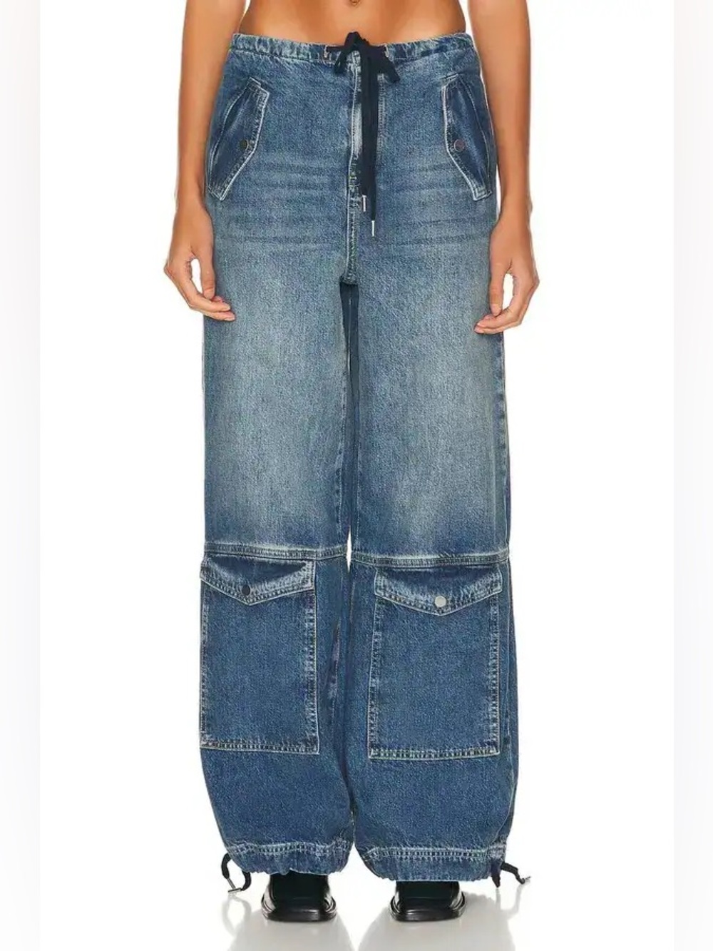 GRLFRND Revolve Alix Wide Leg Cargo Jeans